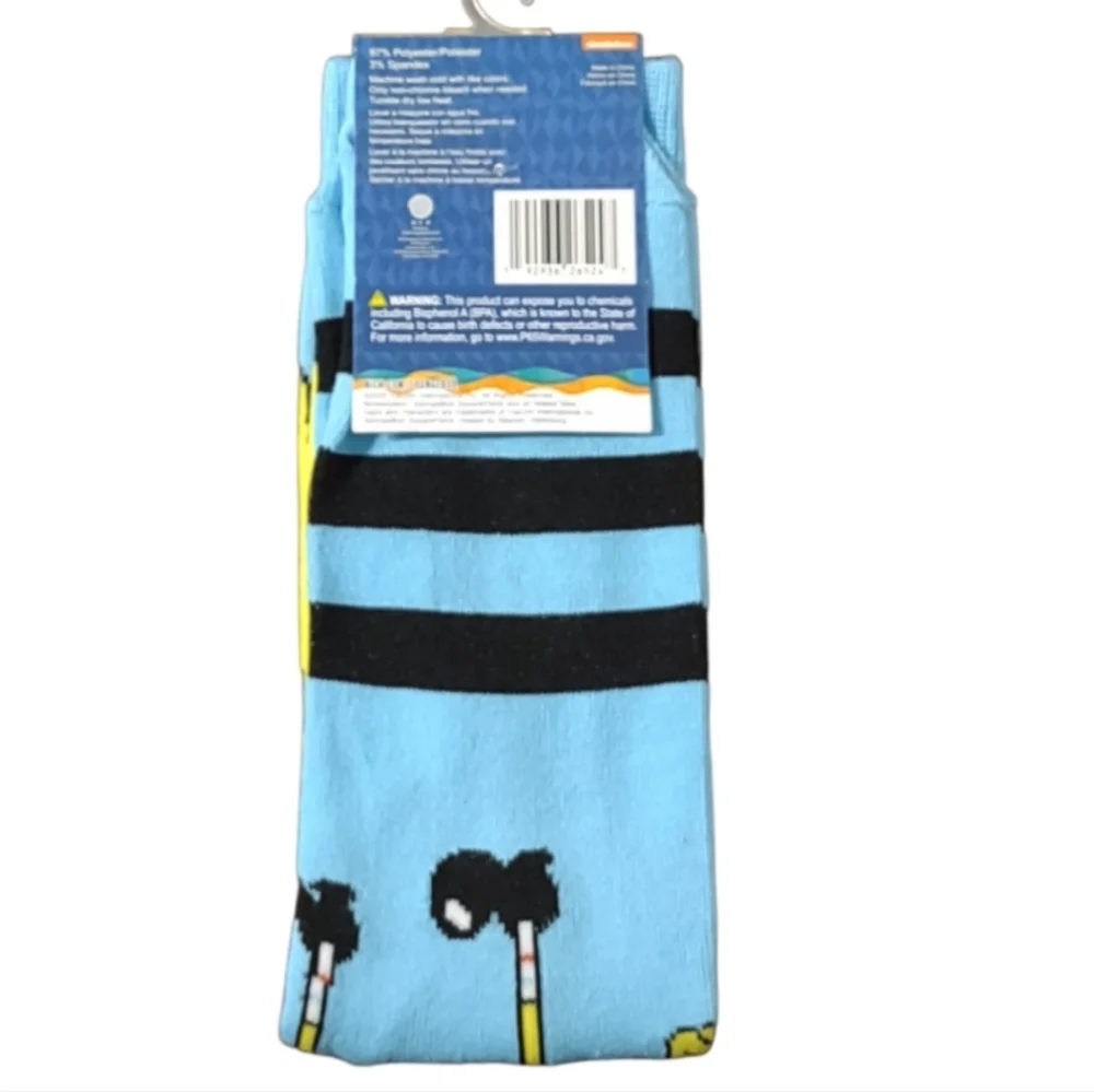 Nickelodeon SpongeBob SquarePants Crew Socks Unisex Bundle And Save
